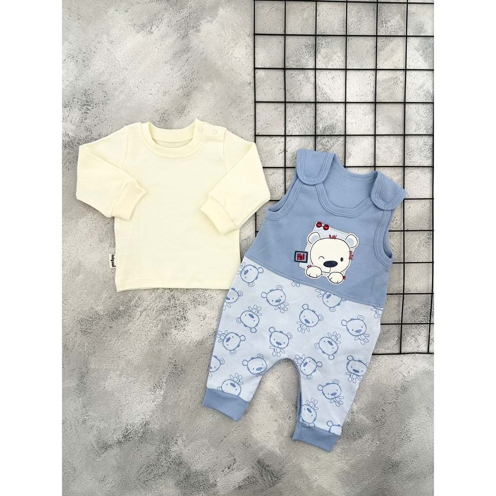 BABYCAN 3012 AYI NAKIŞLI TULUM - MAVİ - 3-6 AY