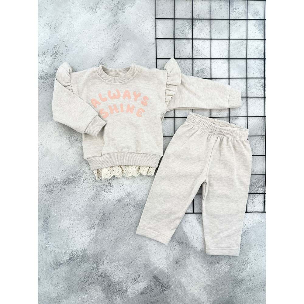 NAZAR 26130 ALWAYS SHINE MEVSİMLİK TAKIM - BEJ - 12 AY