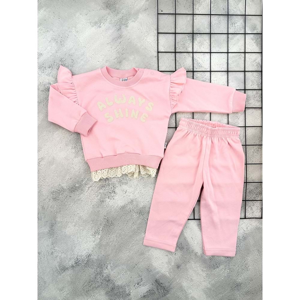 NAZAR 26130 ALWAYS SHINE MEVSİMLİK TAKIM - PEMBE - 9 AY