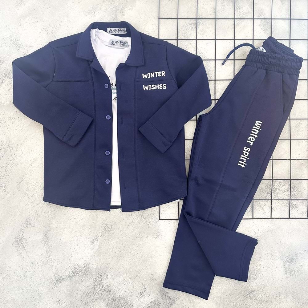 ALC 4005 VISHES BASKILI YELEK TAKIM - LACİ - 8 YAŞ