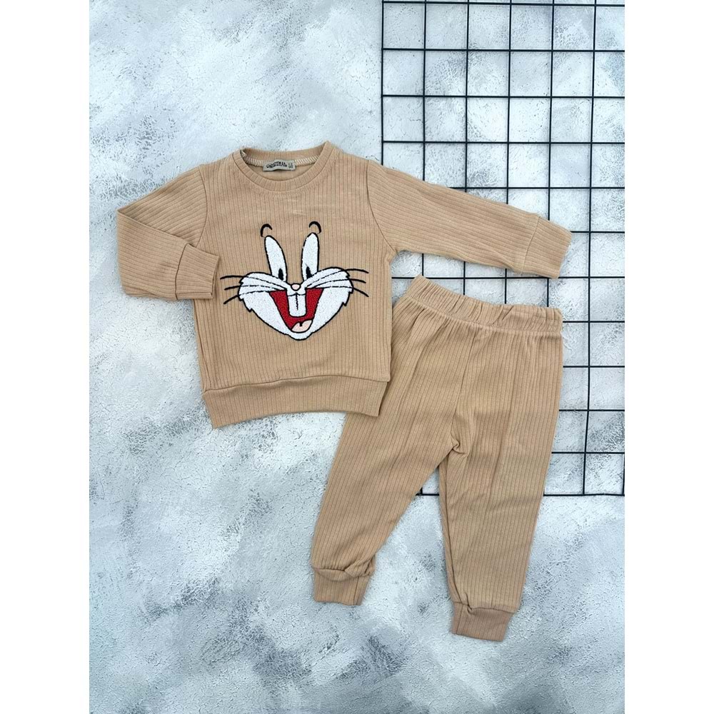 CİCİFİX 2020 BUGS BUNNY MEVSİMLİK TAKIM - KAHVE - 3 YAŞ