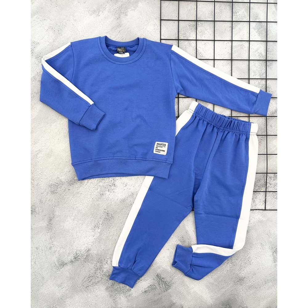 CİCİFİX 2025 MEVSİMLİK EŞOFMAN TAKIM - SAX MAVİ - 3-4 YAŞ