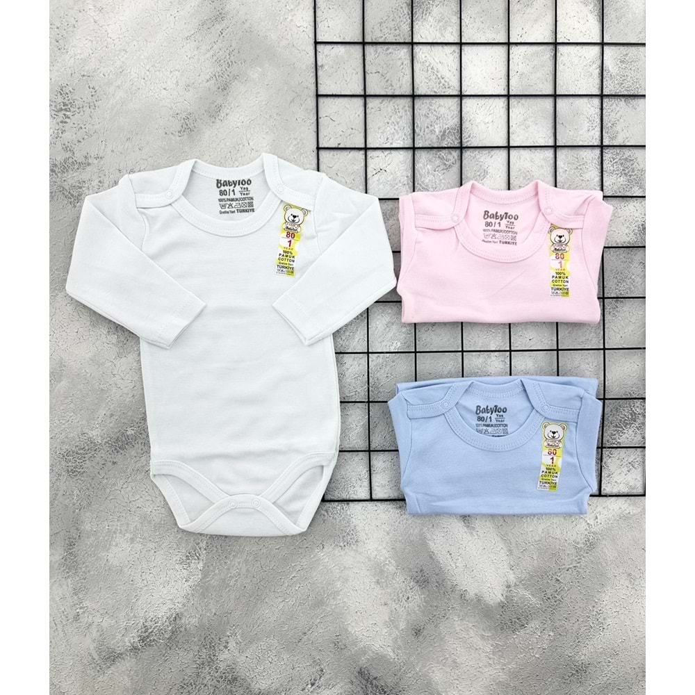 BABYTOO 7185 UZUN KOL ÇITÇITLI ATLET - MAVİ - 12 AY