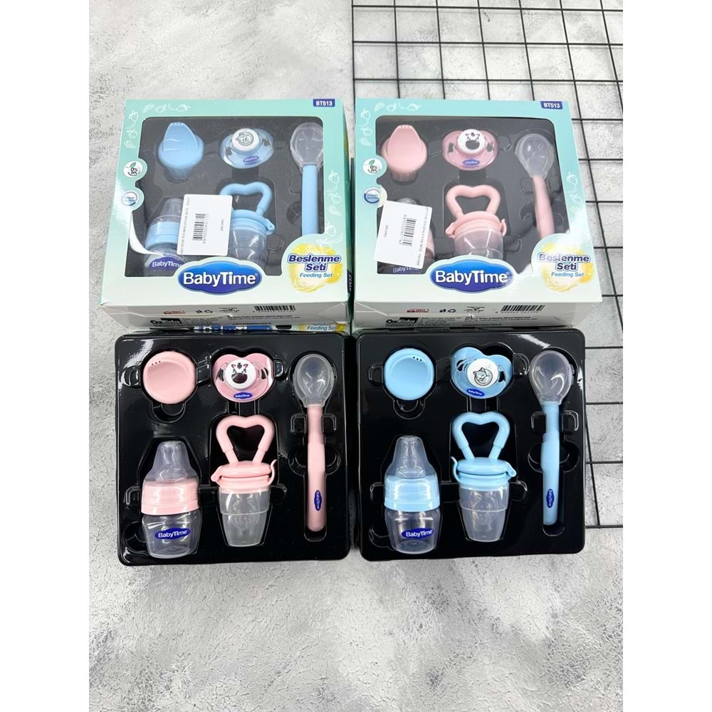 BABYTİME 513 BESLENME SETİ - PEMBE