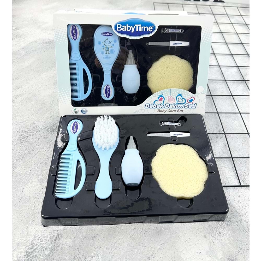 BABYTİME 512 BEBEK BAKIM SETİ - MAVİ