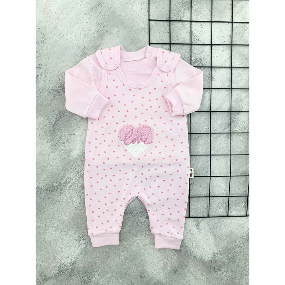 BABYCAN 3008 SÜZENE KALPLİ TULUM - PEMBE - 9-12 AY