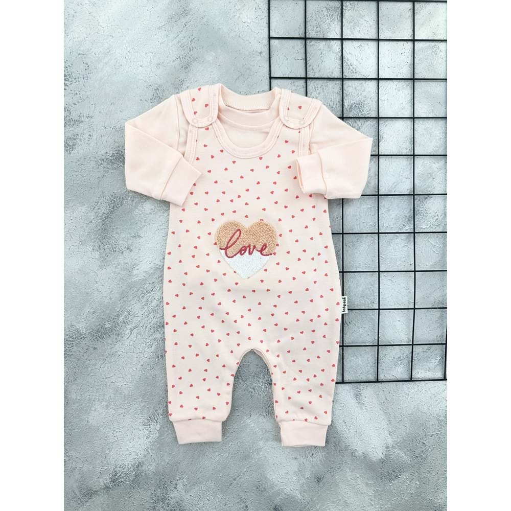 BABYCAN 3008 SÜZENE KALPLİ TULUM - SOMON - 6-9 AY
