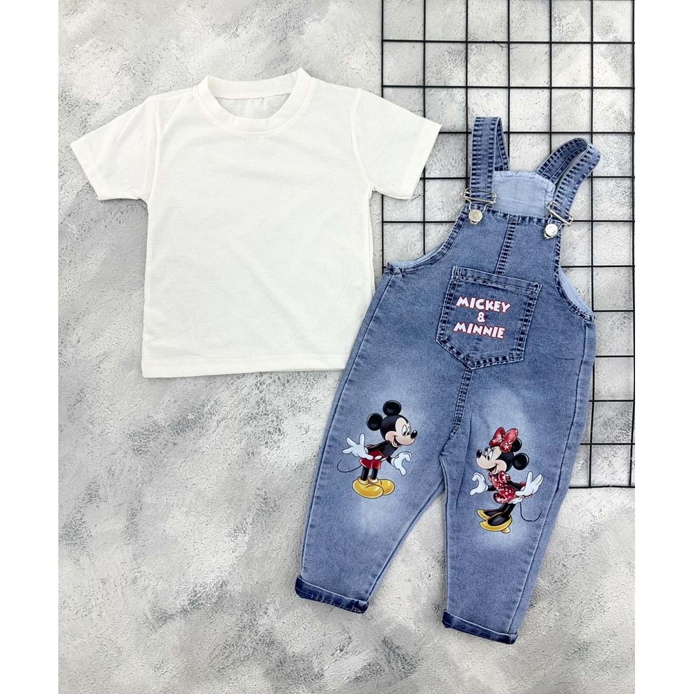 HEROX (2-5 YAŞ) MİCKEY MİNİE KOT SLOPET - BUZ MAVİSİ - 5 YAŞ