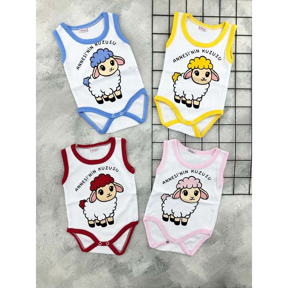 MSA ANNESİNİN KUZUSU YAZILI BADİ - MAVİ - 4 YAŞ