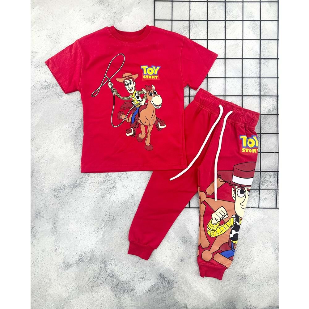 ZR 7020 TOY STORY BASKILI TAKIM (3-8 YAŞ) - KIRMIZI - 4-5 YAŞ