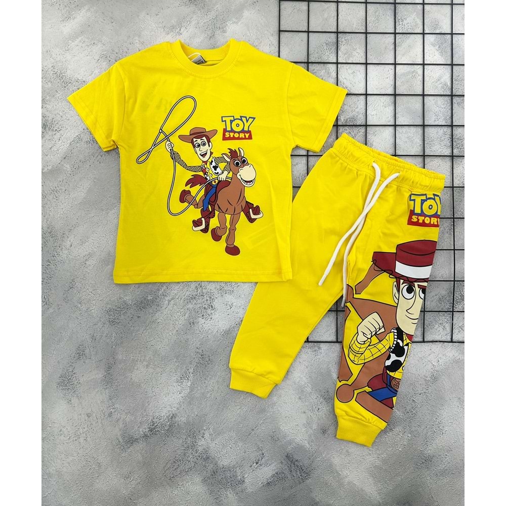 ZR 7020 TOY STORY BASKILI TAKIM (3-8 YAŞ) - SARI - 5-6 YAŞ