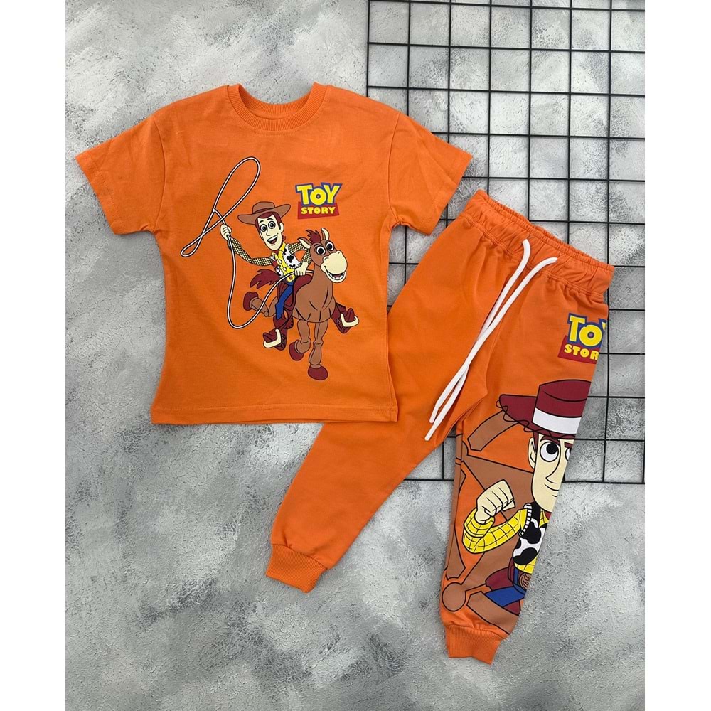 ZR 7020 TOY STORY BASKILI TAKIM (3-8 YAŞ) - TURUNCU - 7-8 YAŞ