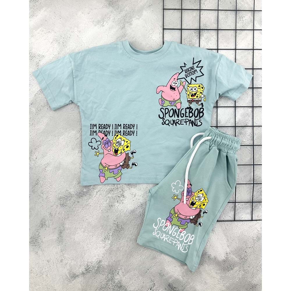 CİCİBOM 2006 SÜNGER BOB ŞORT TAKIM - MİND - 3-4 YAŞ