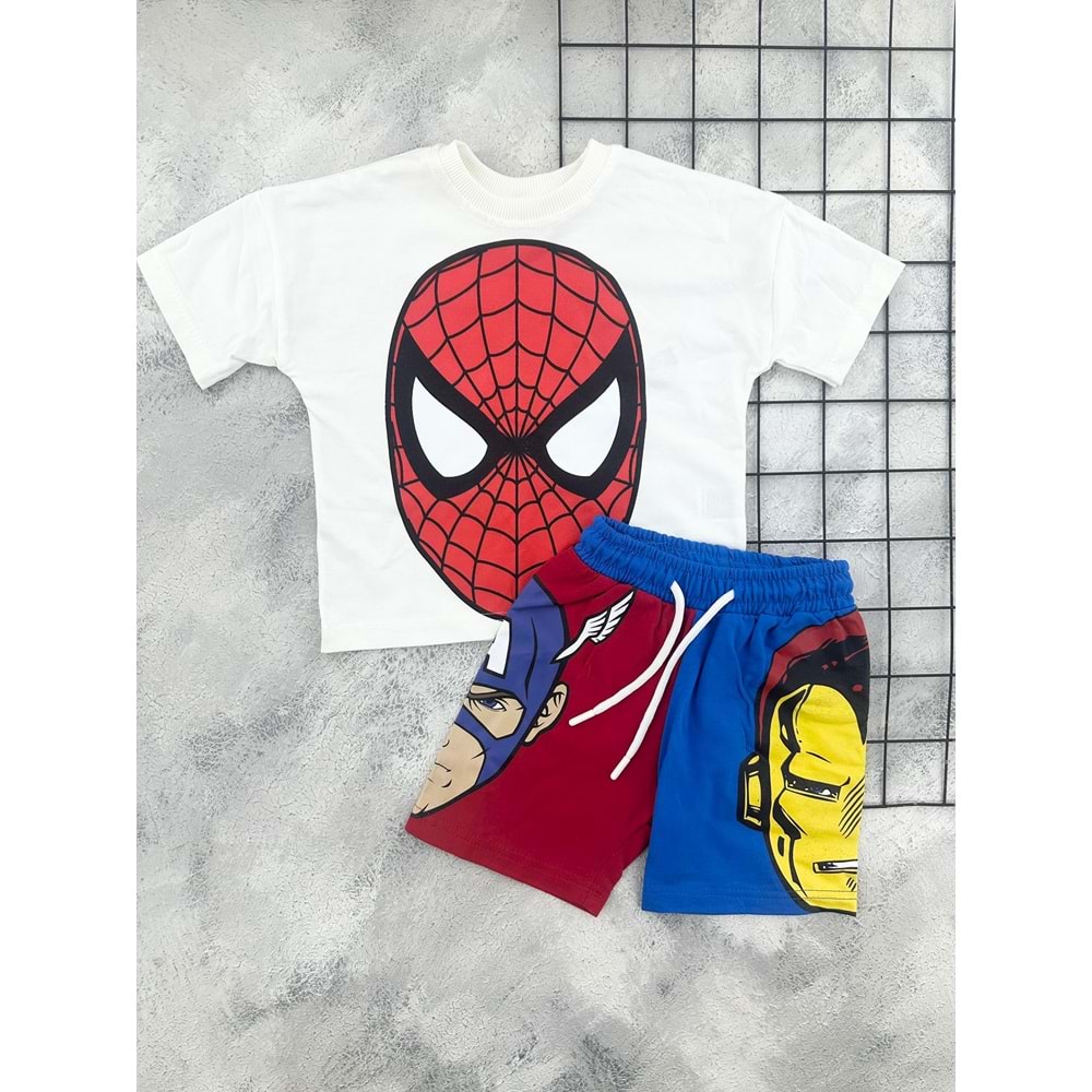 CİCİBOM 2009 ÖRÜMCEK KAFA ŞORT TAKIM - 1 YAŞ