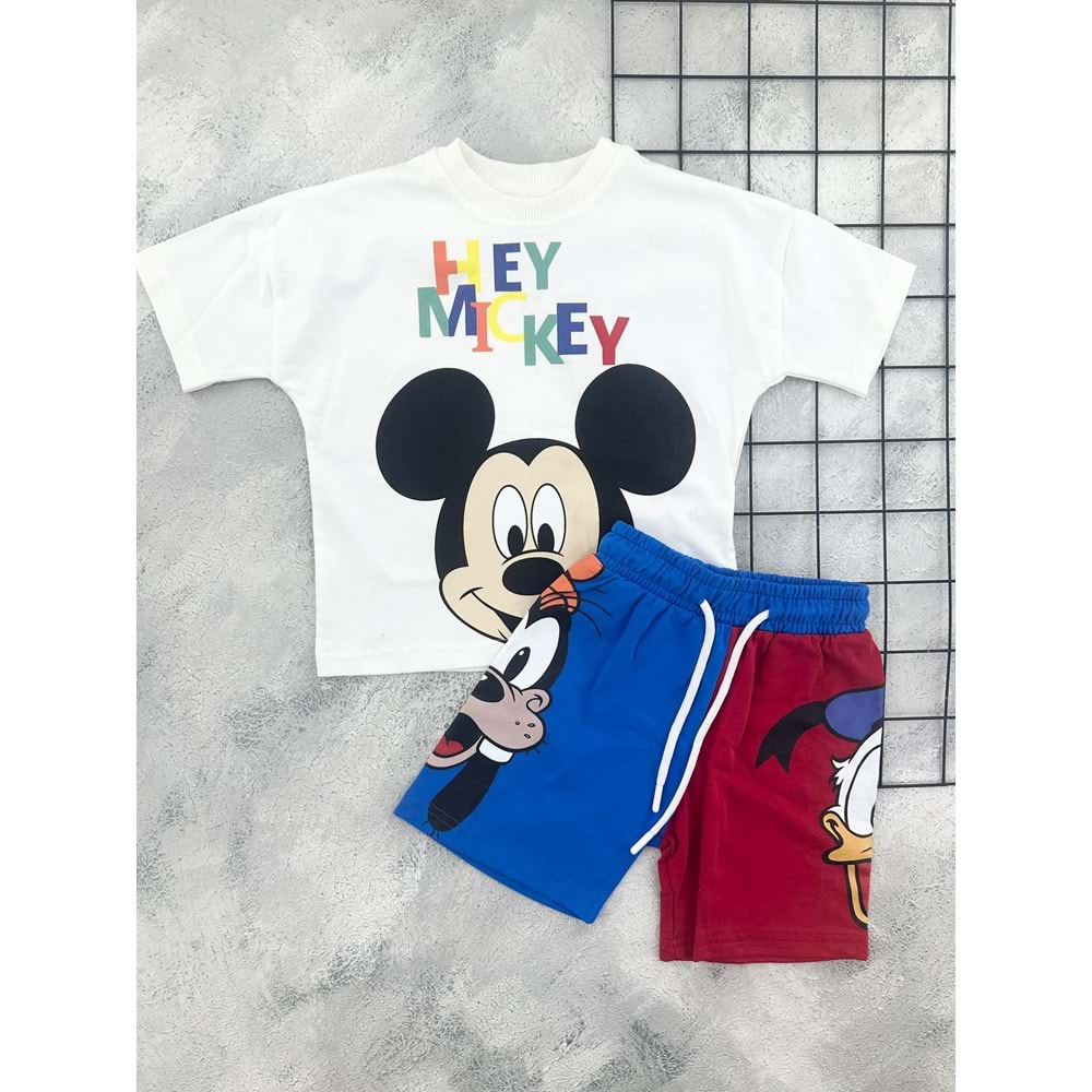 CİCİBOM 2011 HEY MİCKEY ŞORT TAKIM - ASORTİ - 1 YAŞ