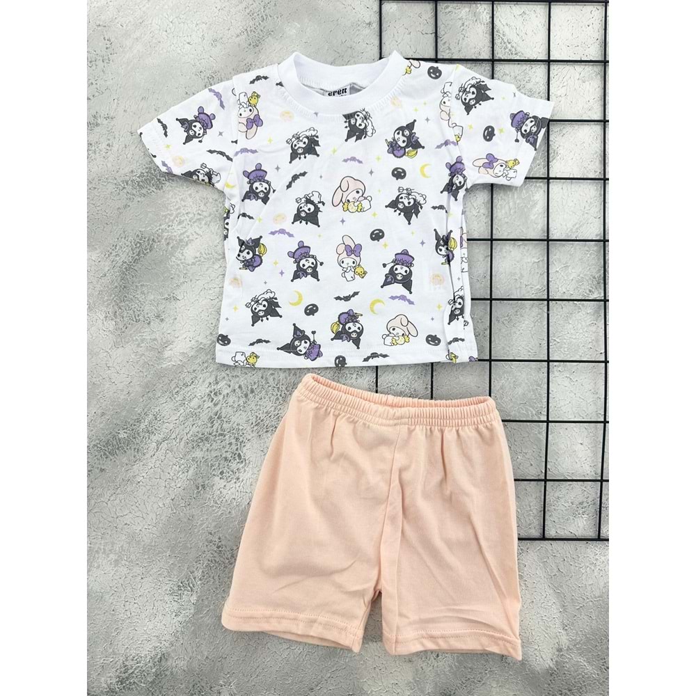 ERN BABY 0113 KUROMİ ŞORT TAKIM - SOMON - 6 AY