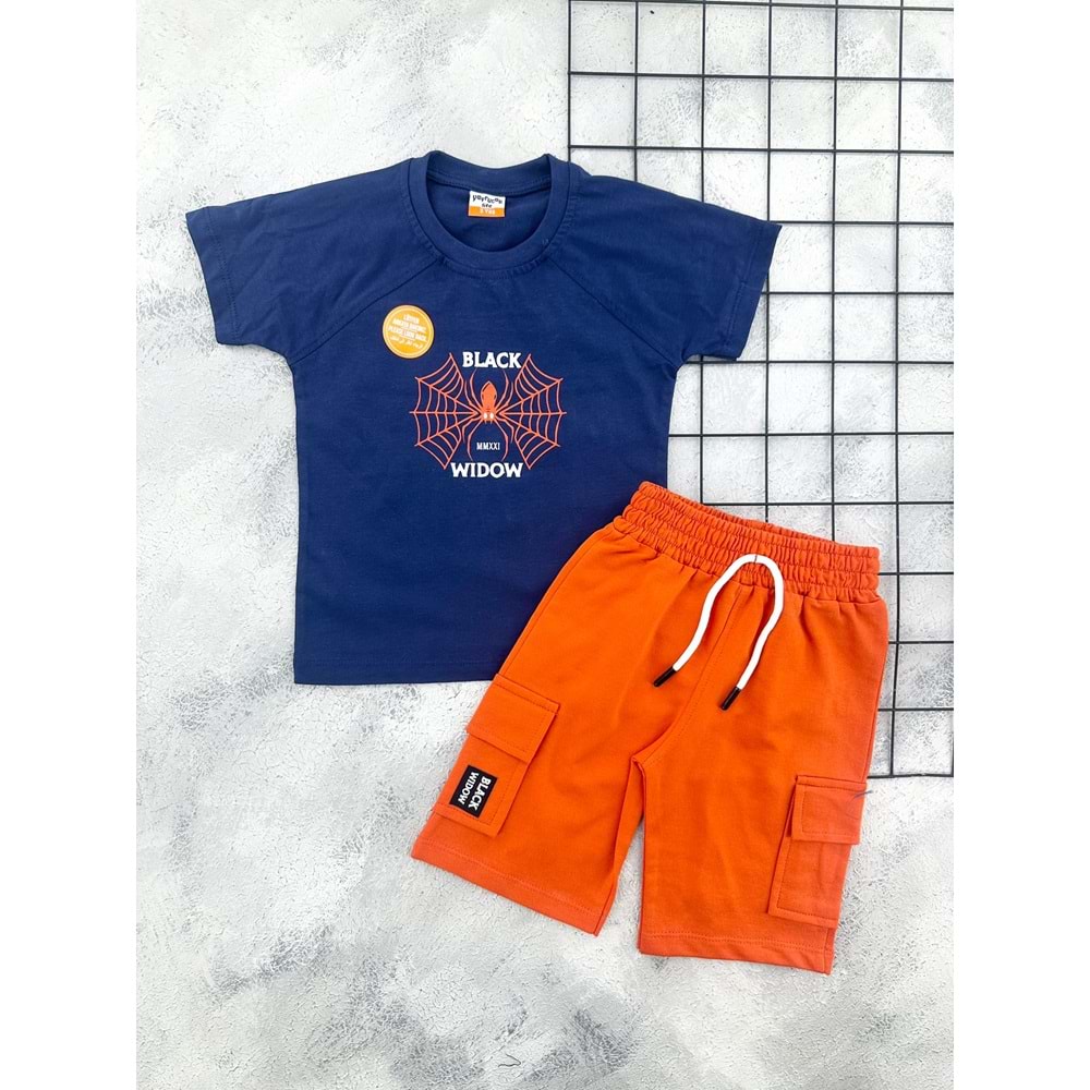 YAVRUCAK 5007 ÖRÜMCEK AĞ ŞORT TAKIM - LACİ - 3 YAŞ