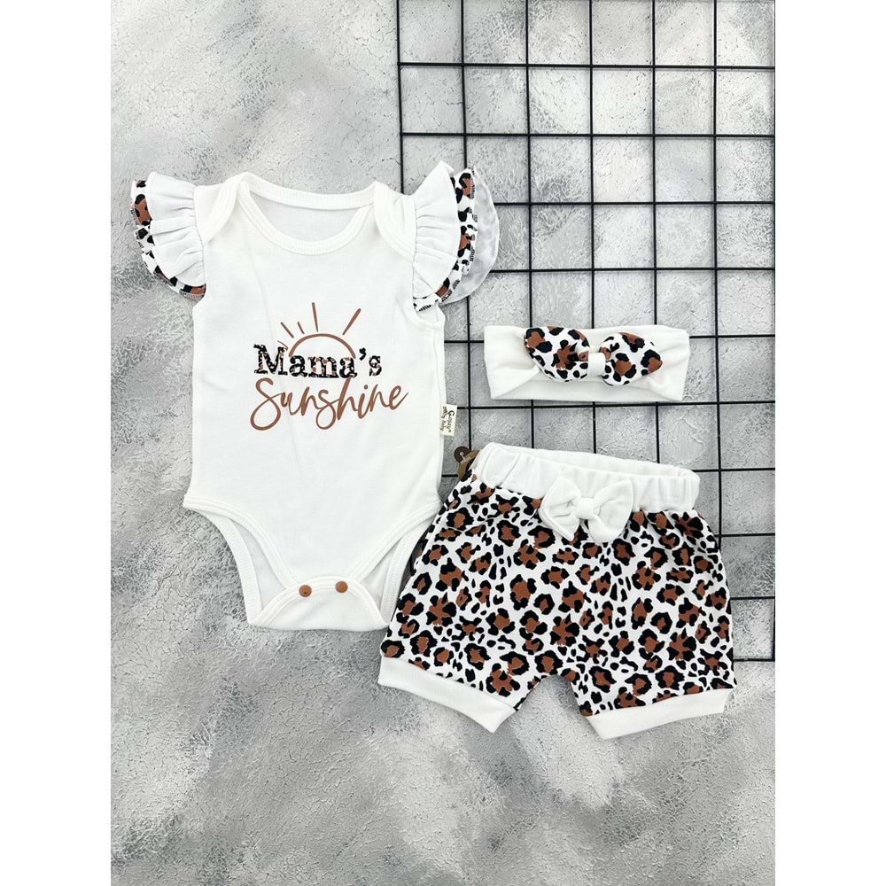 COŞAY 26110 MAMA S SUNSHİNE BADİLİ TAKIM - BEYAZ - 3-6 AY