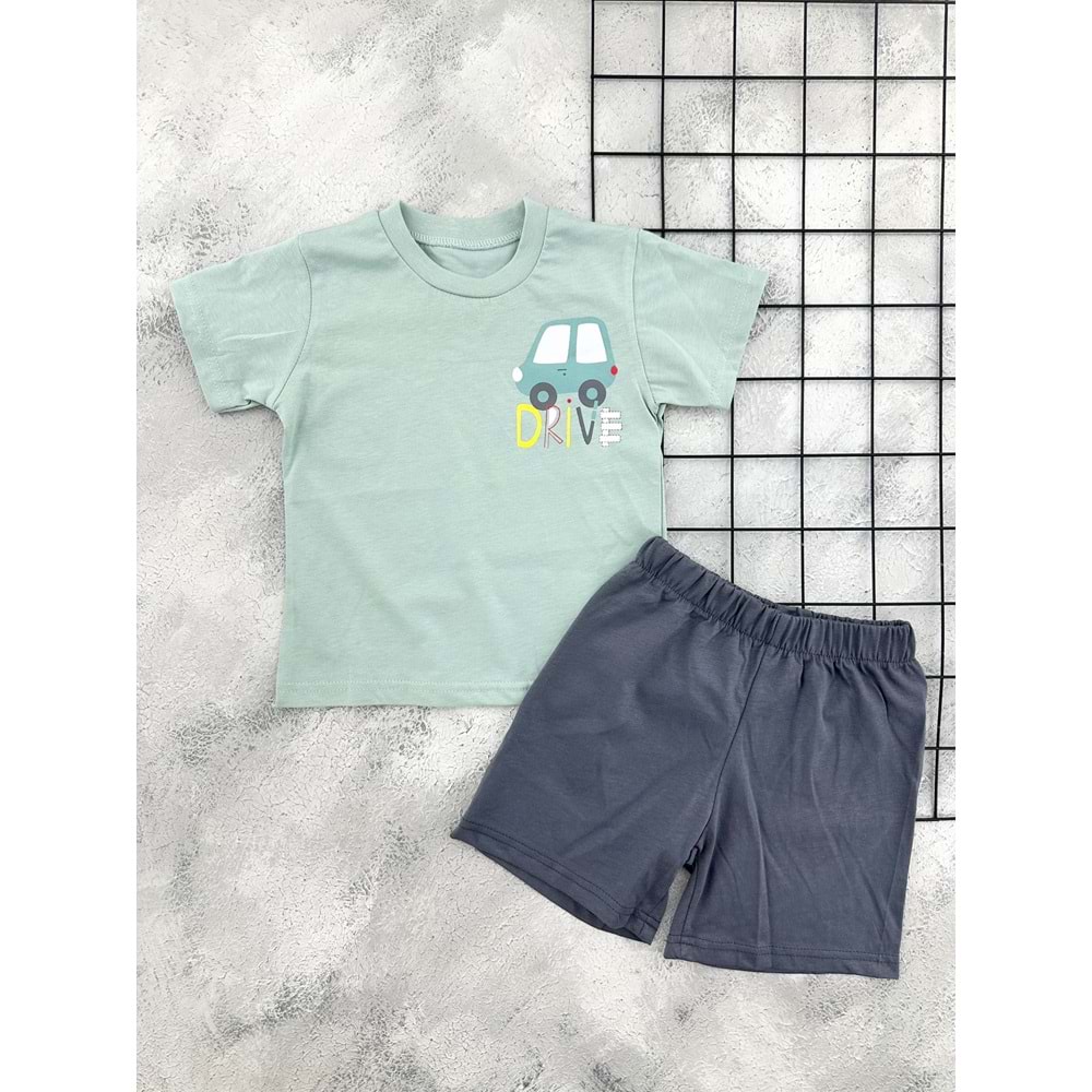 BAMBU 61300 DRİVE FUN ŞORTLU TAKIM - MİND - 1 YAŞ
