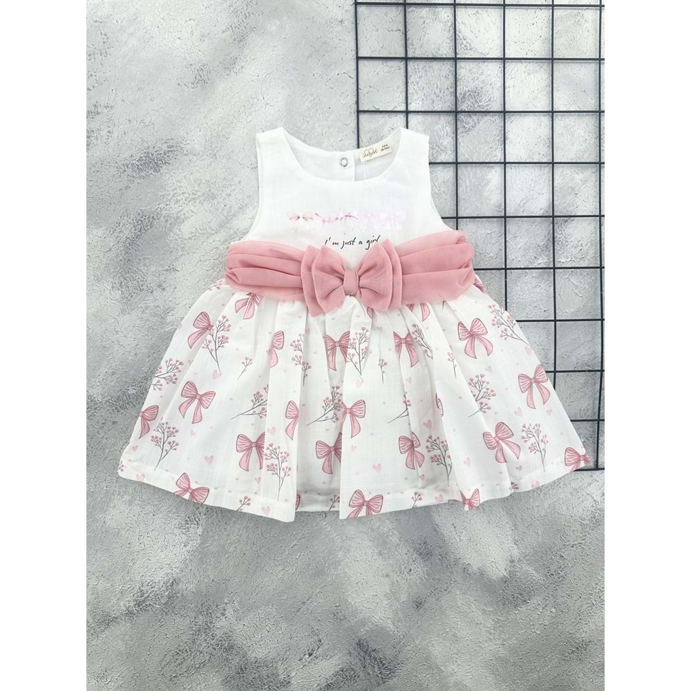 SERKON 1000 KURDELE DETAY ELBİSE PUDRA - 6 AY