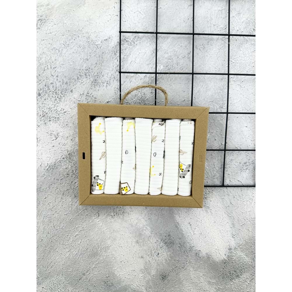 TOYİS 7 Lİ AĞIZ BEZİ -KREM ARABALI