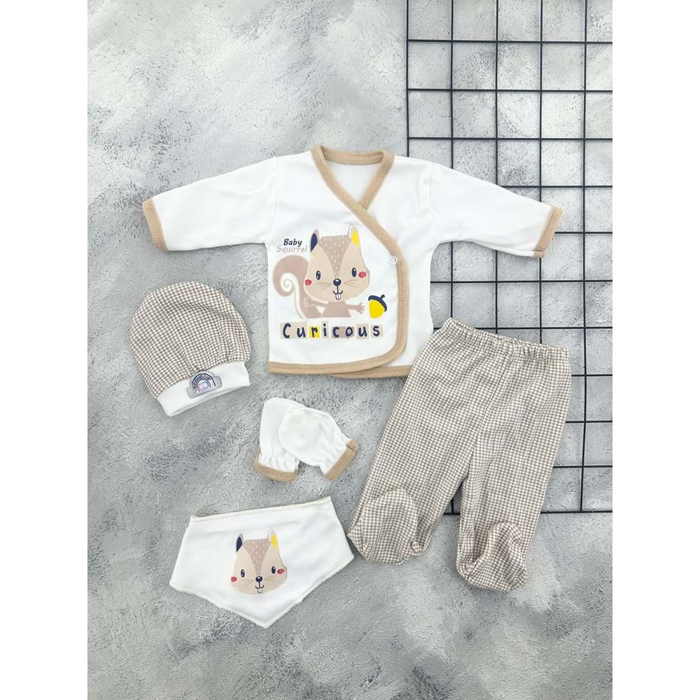 CONCON 5080 SİNCAP 5 Lİ ZIBIN SET - KAHVE