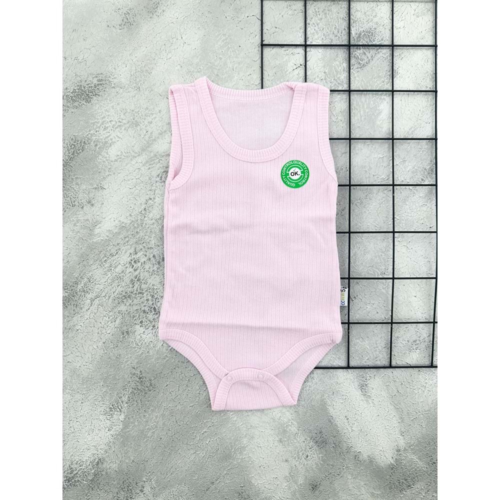 CC BABY 8273 DÜZ ÇITÇITLI BADİ - PEMBE - 2 YAŞ