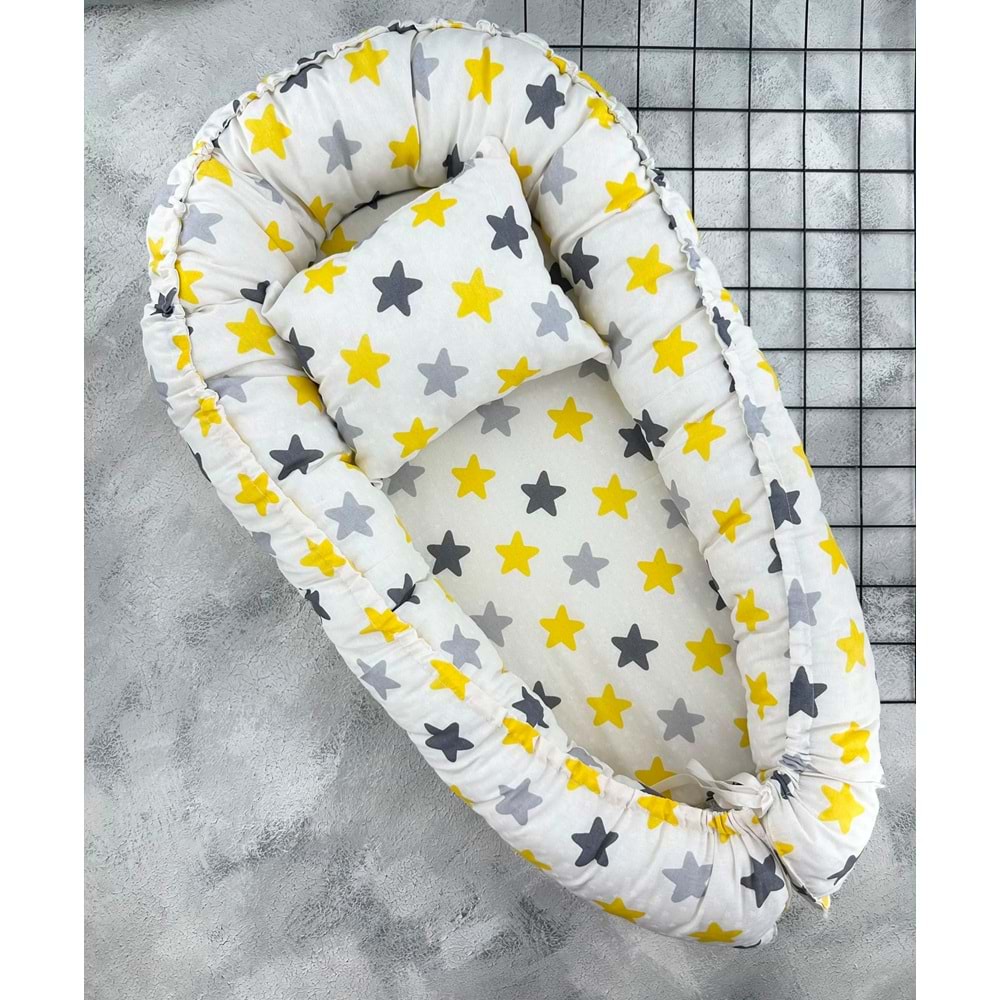 ALİŞ YILDIZLI BABYNEST - SARI - 0 AY