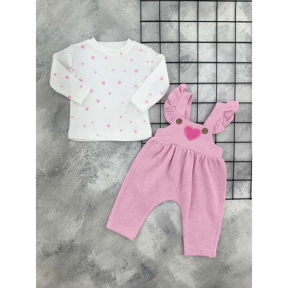 GÖZDE 1008 SÜZENE KALP TULUM - PEMBE - 18-24 AY
