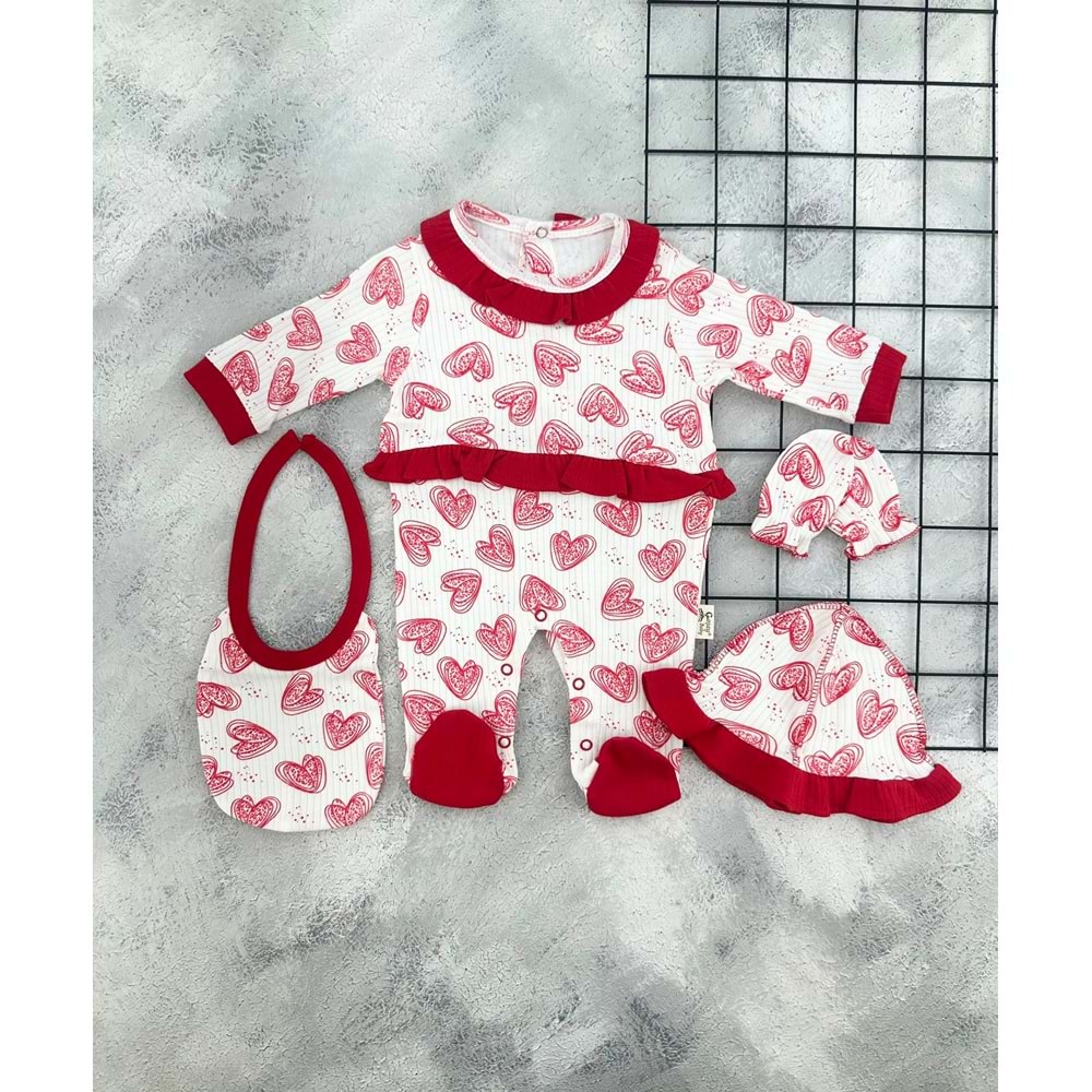 COŞAY 252 KALPLİ TULUM SET- 0-3 AY