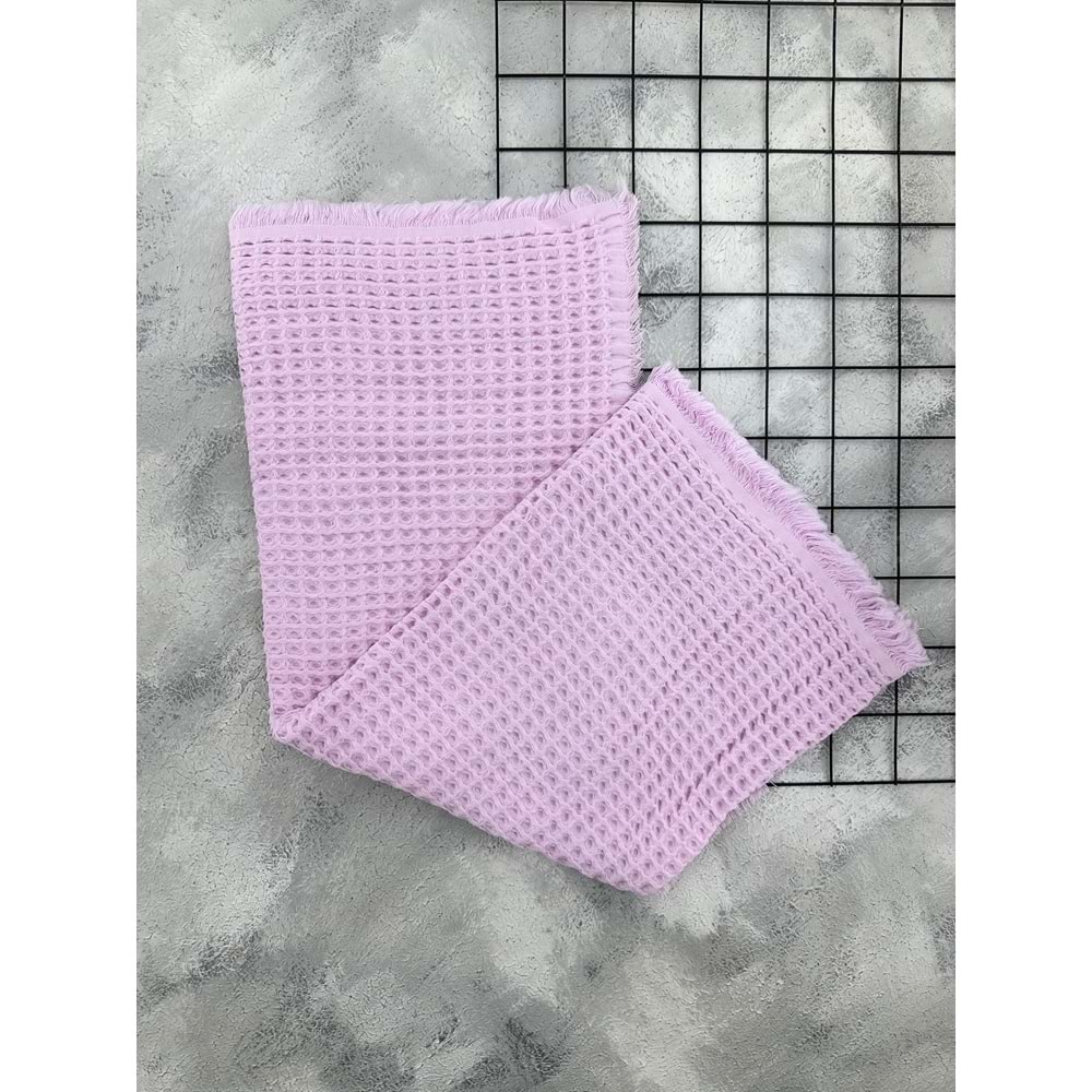 VİVALA ÖRME MÜSLİN PETEK DOKULU BATTANİYE - PEMBE - 0 AY