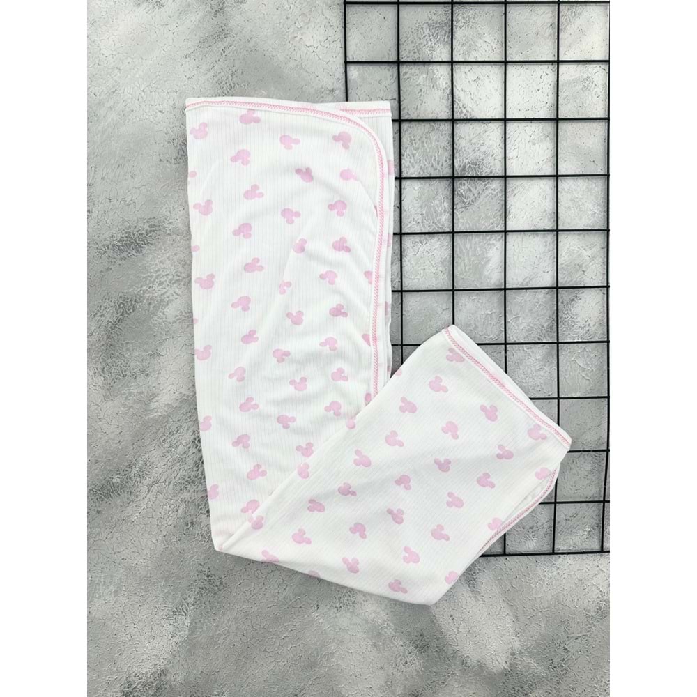 GONCA 910 MİCKEY MOUSE TEK KAT KUNDAK - PEMBE - 0 AY