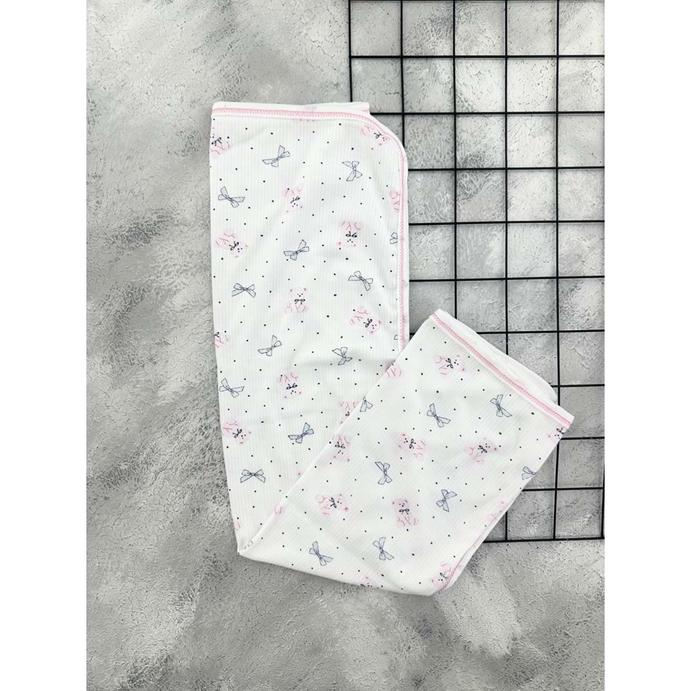 GONCA 910 FİYONK AYI TEK KAT KUNDAK- PEMBE
