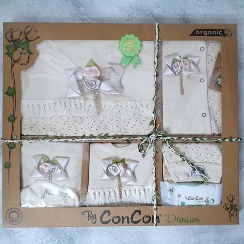 CONCON 10 LU ORGANİC SET FİYONKLU ÇİÇEK