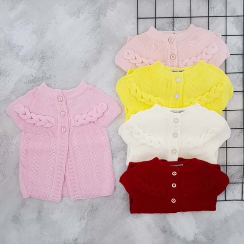 GOGO BİCİ 490 ROBALI SAÇ ÖRGÜLÜ TRİKO YELEK