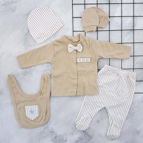 BABY ZUHU 0963 PAPYONLU 5 Lİ ZIBIN SETİ