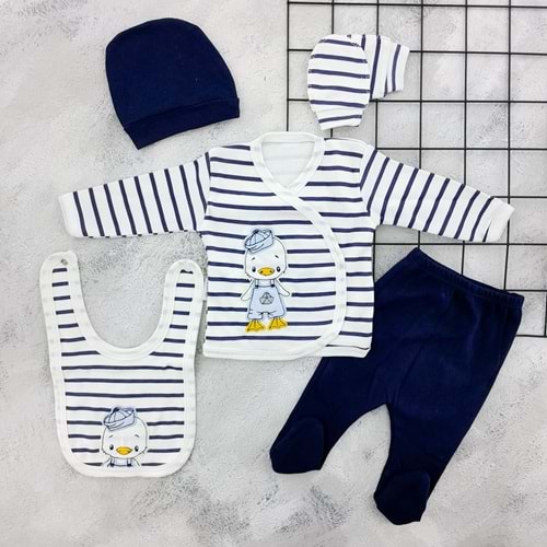 BABY ZUHU 0966 ÖRDEK NAKIŞLI 5 Lİ ZIBIN SET