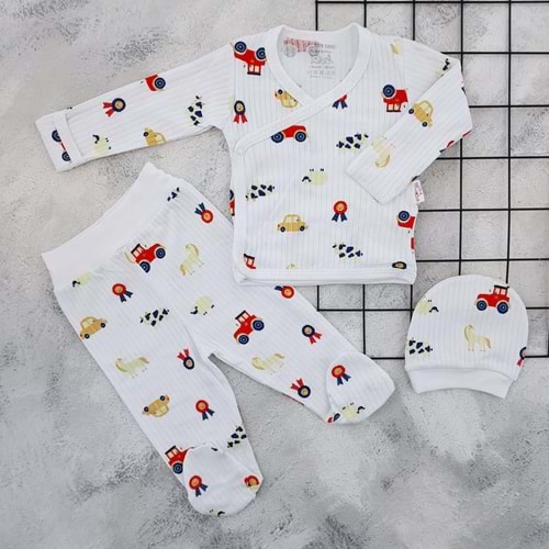 SEÇKİN 9689 ÇİFTLİK RAPORLU 3 LÜ ZIBIN TAKIM