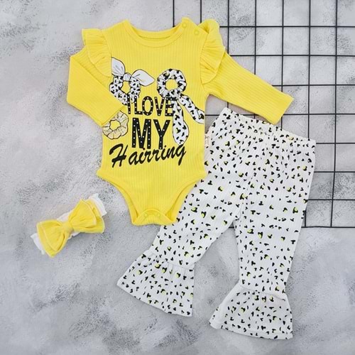 COŞAY BABY 24112 LEOPAR KALPLİ 3 LÜ TAKIM