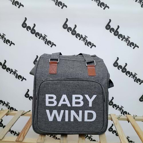 BABY WIND ANNE SIRT ÇANTASI - GRİ