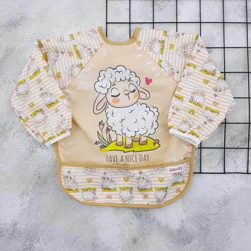 BEBE-CHİ KUZUCUK BASKILI GİYDİRMELİ ÖNLÜK