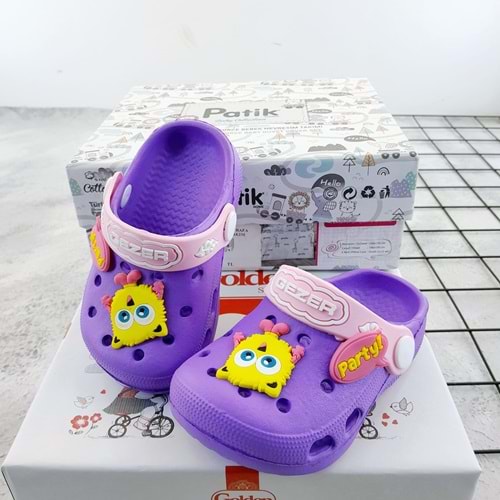 GEZER 0128 TATLI CANAVAR CROCS TERLİK - LİLA