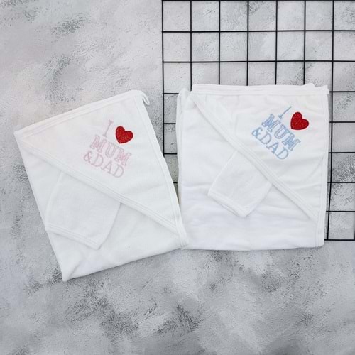 GÜLÜNCE BABY MUM&DAD BEBE HAVLU - MAVİ