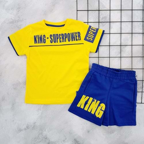 NAZAR 25152 KING SUPERPOWER BASKILI ŞORT TAKIM