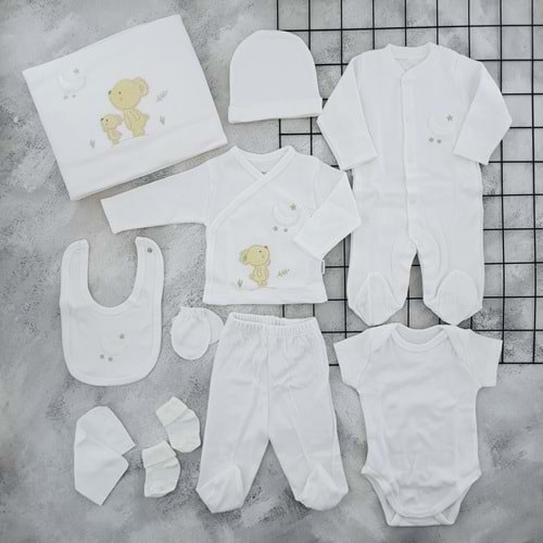 BEBİTOF 10103 AY VE AYICIKLAR 10 LU ZIBIN SET