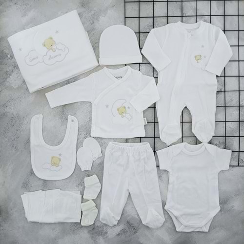 BEBİTOF 10097 SWEET DREAMS 10 LU ZIBIN SET - EKRU
