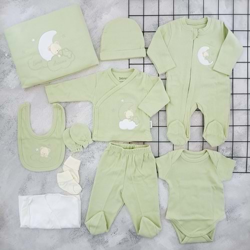 BEBİTOF 10097 SWEET DREAMS 10 LU ZIBIN SET - YEŞİL