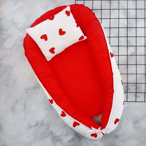 ARMONİ KALP BABYNEST - KIRMIZI
