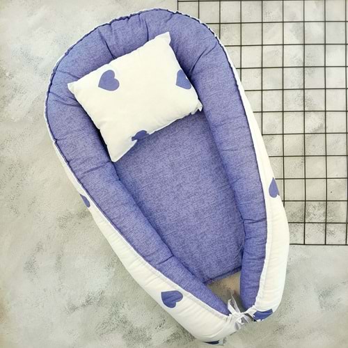 ARMONİ KALP BABYNEST - MAVİ