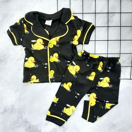 MİNİ LOVE 8319 ÖRDEK BASKILI PİJAMA TAKIM